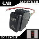 12V 3A Push Red switch LED LIGHT BAR on/off For Nissan Pathfinder Frontier 1pcs