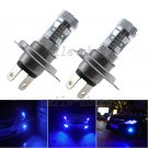 2pcs H4 10000K Blue 30W High Power LED Fog Light Driving Daytime Running Lights