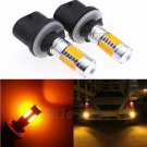 2pcs 880 899 COB Projector LED Car Fog Lights Daytime Running Lamps Amber Yellow