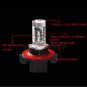2pcs H13 9008 High Power 80W Cree LED Fog Driving Light Bulbs DRL - Xenon White