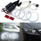 4Pcs CCFL 6000K White Angel Eyes Halo Rings Headlight Kit For 2003-2007 Mazda 6