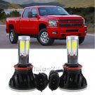 H11 80W LED Headlight Bulb Conversion Kit For 2007-2013 Chevy Silverado Low Beam