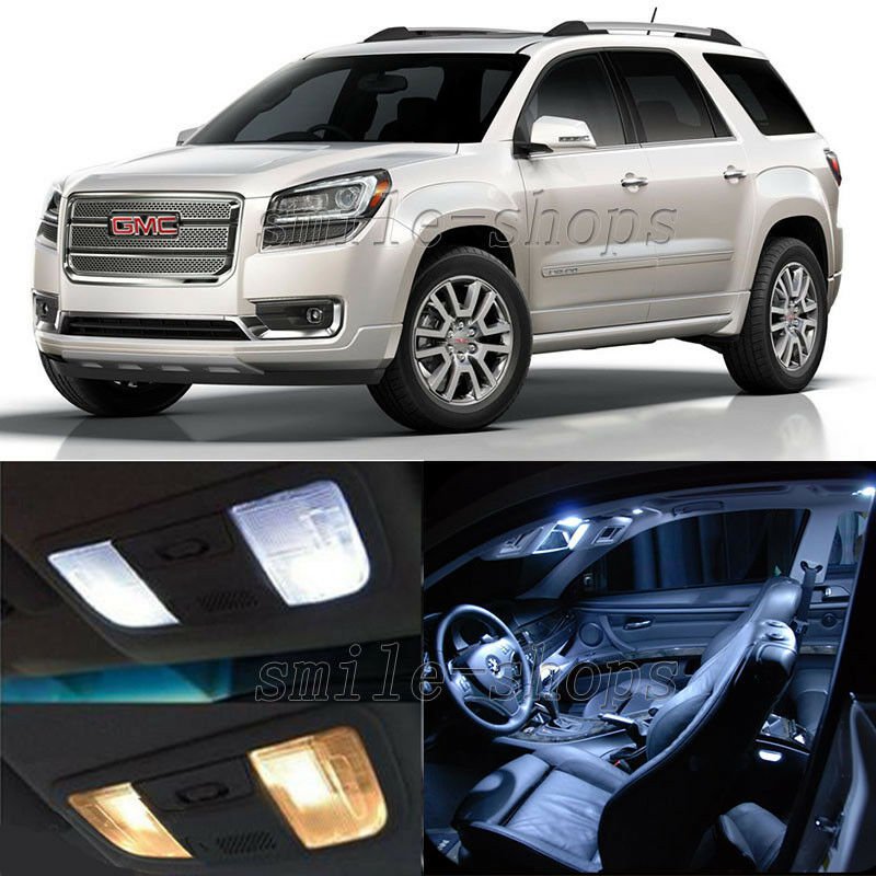20pcs White Reverse + Fog + Tag + Interior LED Lights Fit For 13-16 GMC Acadia