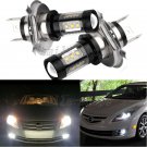 2pcs H4 80W Cree Super Bright LED White Fog Tail Turn DRL Car Driving Light Bulb
