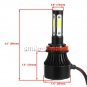 LED Headlight Kit H11 6000K 1900W 285000LM Low Beam For Honda Civic 2016-2017