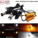 2pcs 3156 60-SMD No Hyper Flash Switchback LED Front Turn Signal Light Bulbs Kit