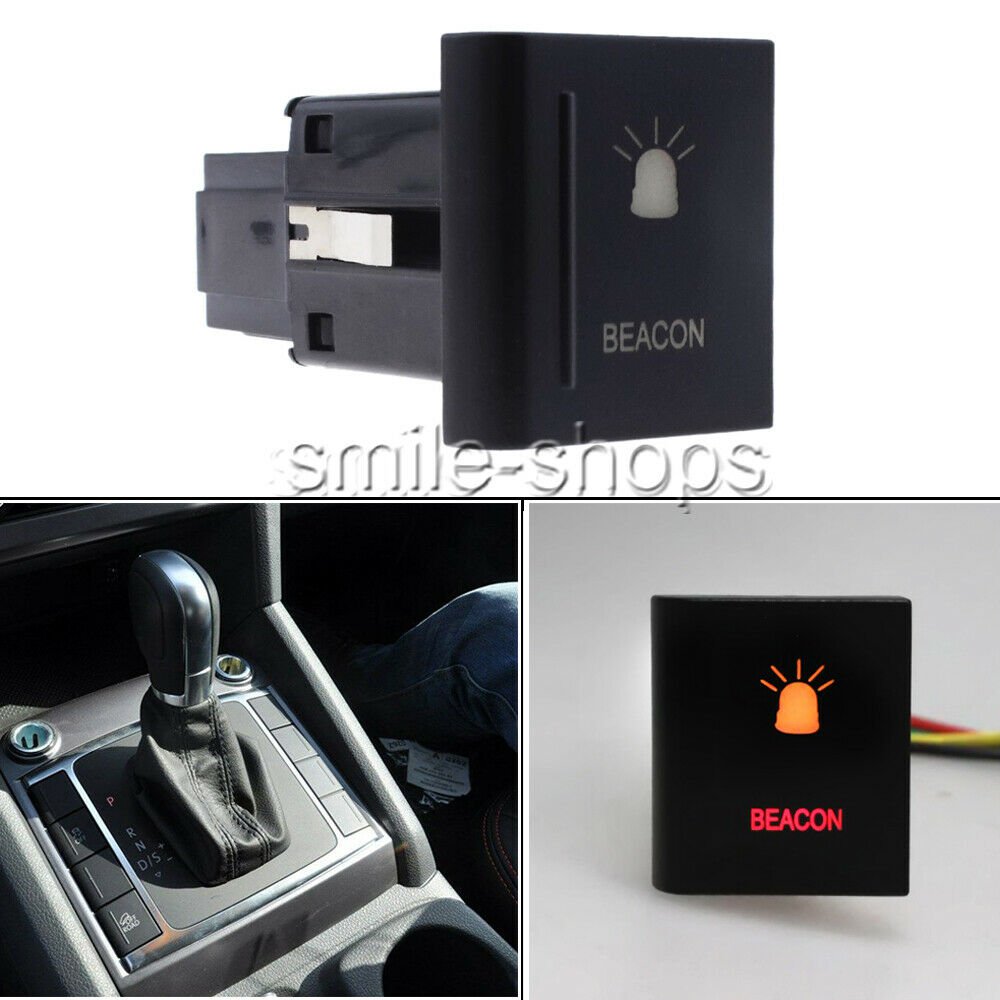 12V 3A BEACON Push Button Switch On-off Car for VW Volkswagen Amarok ...