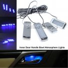 Universal LED Inner Door Bowl Armrest Interior Handrail Handle Light Bulbs Blue