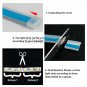 2x 30CM Slim Flexible Soft Tube Guide LED Strip Blue DRL&Amber Turn Signal Light