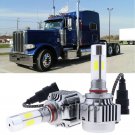 9005 HB3 LED HID Xenon White Bulb Headlight Kit For Peterbilt 388 389 High Beam