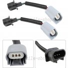 2X H13 9008 Low Beam Fog Light Extension Wiring Harness Ceramic Socket Connector