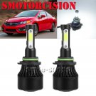 LED Headlight Kit HB4 9006 Low Beam 6000K 1900W For 2014-2015 Honda Civic Sedan