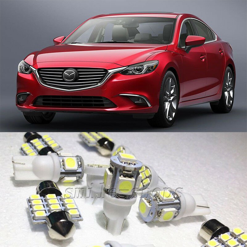 15&Atilde;�Xenon White LED Interior Light Package Kit for Mazda 6 2013-2016