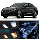8pcs White Reverse + Tag + Interior LED Lights Fit For 2013-2017 Mazda 3 Sedan