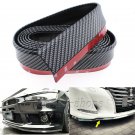 Rubber Carbon Fiber Printed Front Bumper Lip Splitter Protector Trim for Subaru