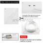 10M Car Interior Trim Door Panel Glow Decor Atmosphere Cold Strip Light Red 12V