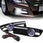 2pcs LED Grille DRL Daytime Running Fog Light For VW Jetta Bora MK4 1999-2004