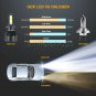 2pcs H7 50W 8000LM LED Headlight Bulbs Conversion Kit 6000K Pure HID Xenon White
