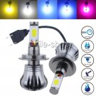 H7 24W LED Fog Light Bulbs Car Driving Lamp DRL White/Ice Blue/Amber/Blue/pink