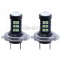 2Pcs H7 3030 8000k LED Lights Ice Blue For Car Driving DRL Fog Driving Lamp Bulb