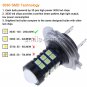 2Pcs H7 3030 8000k LED Lights Ice Blue For Car Driving DRL Fog Driving Lamp Bulb