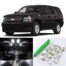 Xenon White 13pcs Interior LED Light Kit for 07-14 Chevrolet Tahoe + Free Tool
