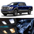 16pcs White Reverse + Tag + Interior LED Lights Fit For 16-17 Nissan Titan XD