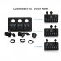 6 Gang ON-OFF Toggle Switch Panel 2 USB 12V For Car SUV Marine RV Truck Camper