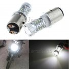 2pcs HID White 80W BA20D H6 Cree LED Headlight Fog Light Bulbs For Motrocycle