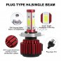 2x COB H4 9003 1800W LED Headlight Conversion Kit 6500K 270000LM Bulb HI-LO Beam