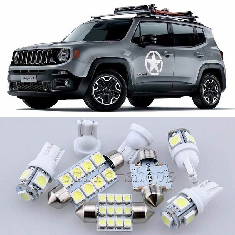 14&Atilde;�Xenon White LED Interior Light Package Kit for Jeep Renegade 2015-2016