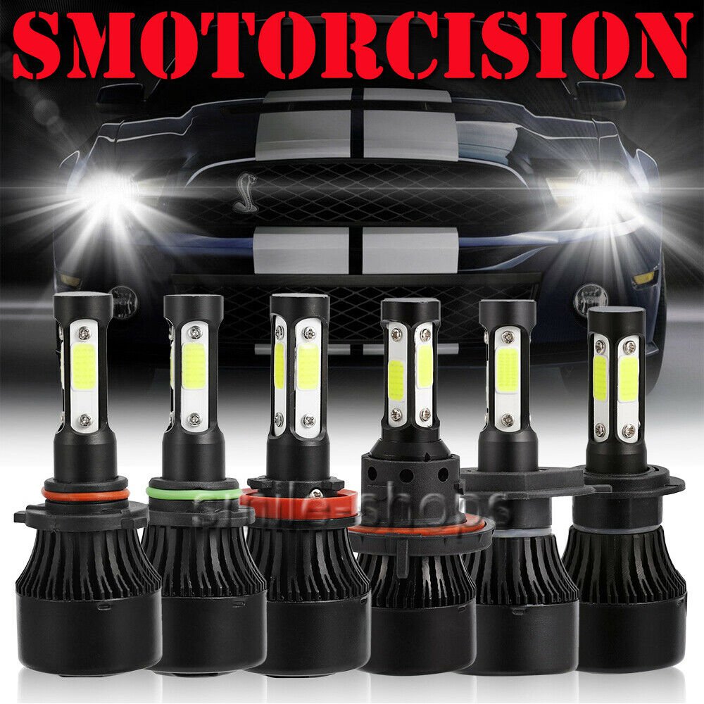 LED Headlight Kit H4 H7 H11 9006 9007 6000K 1900W 285000LM HID Xenon White Bulbs