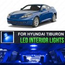 Blue Interior LED Lights Package Kit Fit For 2003-2006 2007 2008 Hyundai Tiburon