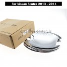 4pcs For Nissan Sentra 2013 2014 Chrome Door Handle Bowl Cover Trim Direct Fit