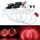 4pcs Pinkish Red CCFL Angel Eye Halo Rings Light Kit For BMW E36 E38 E39 E46