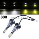 6000K White/3000K Yellow LED Light 880 881 COB Bulb Dual Color Kit For Fog Light