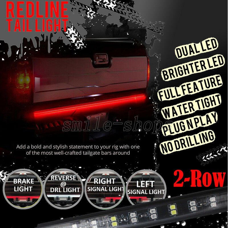 60" Tailgate Flex Truck LED Light Bar Strip For Nissan Titan Full Size Pickup