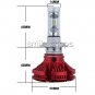 X3 H7 ZES COB 50W High/Low 6000LM Car LED Headlight Bulbs Conversion Kit 6500K