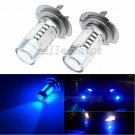 2pcs 10000K Ultra Blue 11W H7 LED Bulb For Car Truck Fog Light Driving Light DRL
