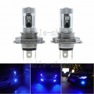 2pcs H4 30W Bright Blue LED Projector Bulbs For Car Truck Fog Driving Lights