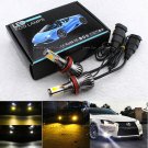 2pcs H11 H8 H9 80W LED Fog Light Bulb Driving Lamp DRL White & Amber Switchback