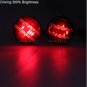 2pcs Red LED Rear Bumper Reflector Brake Stop Light For Toyota Corolla 2007-2010