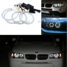 4pcs CCFL White 6K Devil Angel Eye Halo Light CCFL For BMW E83 E46ti X3 3 series