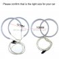 4pcs CCFL White 6K Devil Angel Eye Halo Light CCFL For BMW E83 E46ti X3 3 series