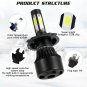6K LED HID Headlight Kit H4 9003 1900W White For 1993-1997 Honda Civic del Sol