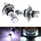 2pcs H4 6000K White 100W High Power Cree LED Fog Light Driving Light Bulbs DRL