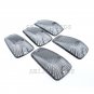 5pcs Roof Light Cab Marker Smoke Covers+T10 Green LED Bulb for Chevrolet/GMC C/K