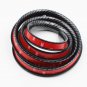 PU Carbon Fibre Car Fender Flares Extension Black Wheel Eyebrow Protector Lip