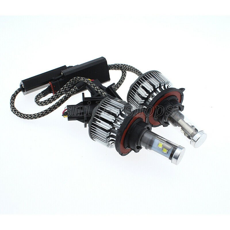 2Pcs H13 9008 High Low 6000K White 80W 8000LM Cree LED Conversion Headlight Kit