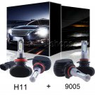 H11 9005 HB3 100W 16000LM LED Headlight High Low Beam For 2015-2017 Ford F-150